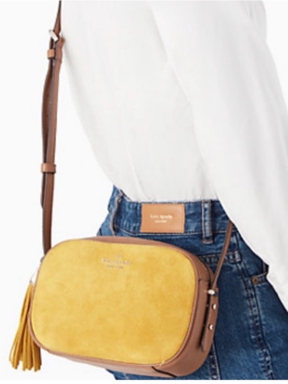 Kate Spade Kourtney Suede Crossbody Camera bag